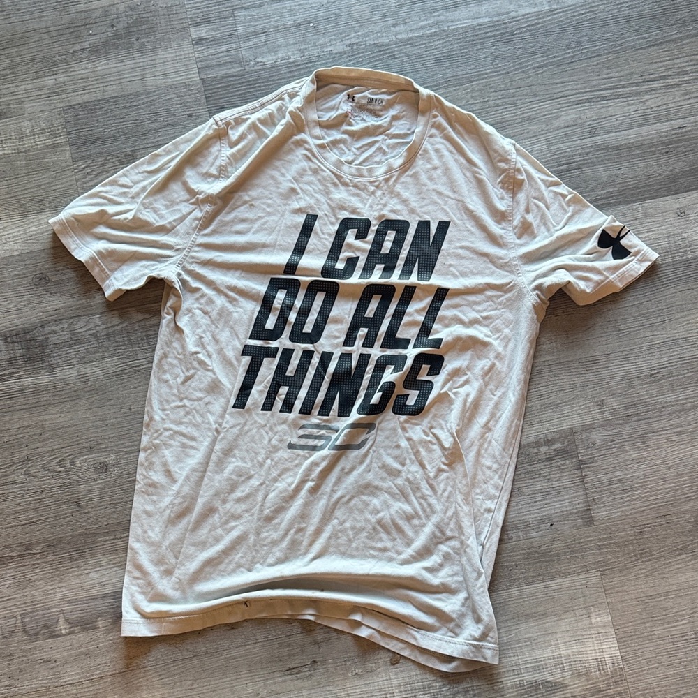 Under Armour White Motivational Men's Tee